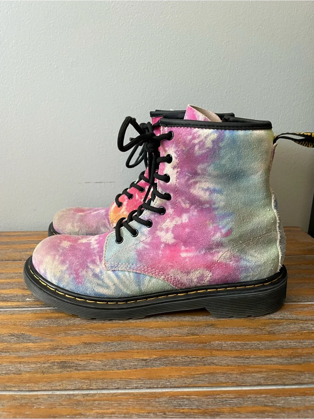 Dr. Martens 1460 Pascal Boots Tie-Dye Suede - sz 5 / EU 37